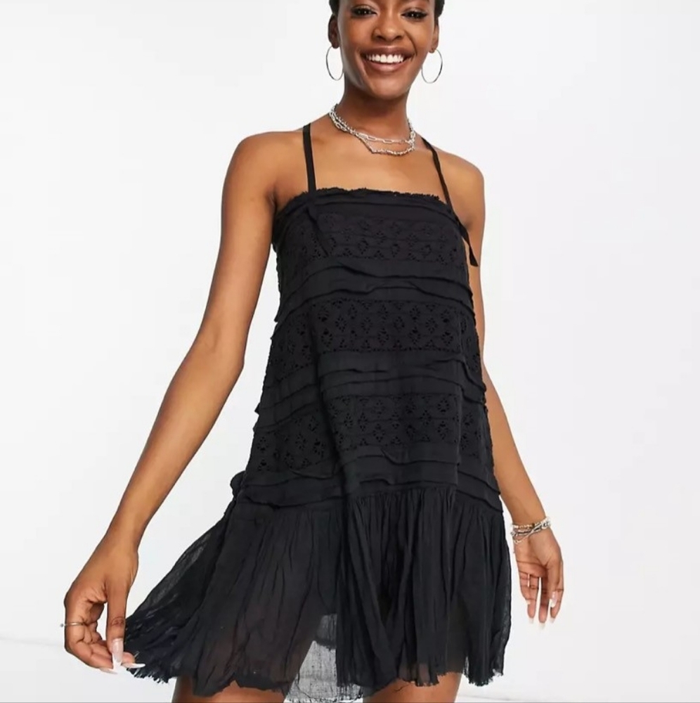 Free people Grey Slip dress